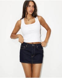 Dazie - Sleek Style Denim Micro Mini