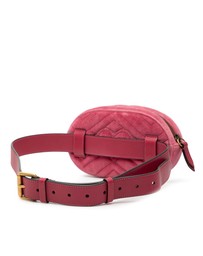 Pre-Loved by Azura Reborn - Pre-Loved GG Marmont Matelasse Velvet Belt Bag