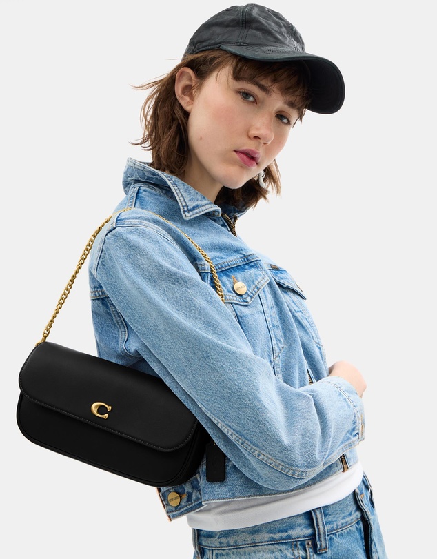 Coach - Leather Essential Flap Chain Bag