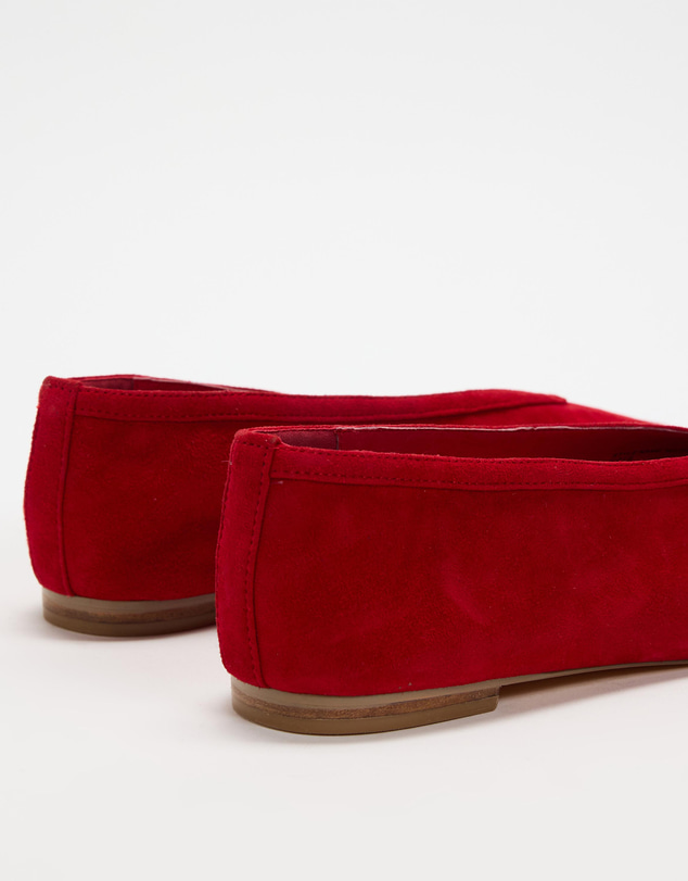 AERE - Tori Suede Ballet Flats - Women's