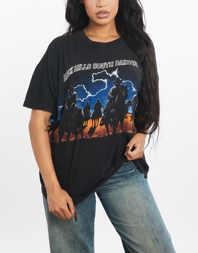 Vintage by The Real Deal - Pre Loved - Vintage 1994 Black Hills South Dakota 'Cowboy' Tee