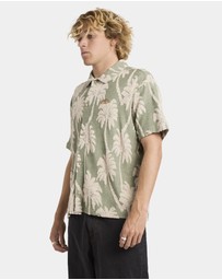 RVCA - Mens Palm Fall Short Sleeve Shirt