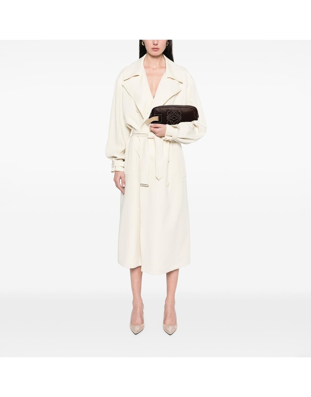 Loewe - Pre-Loved Nubuck Anagram Clutch