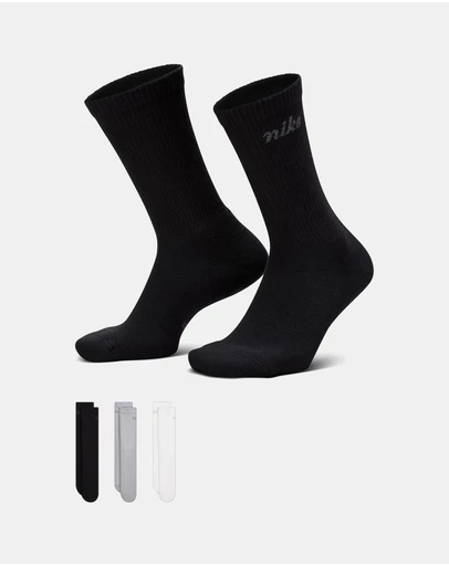 Nike - 3-Pack Everyday Elevated Crew Socks