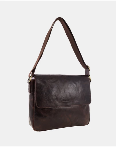 Pierre Cardin - Pierre Cardin Men's Leather Classic Messenger/Computer Bag