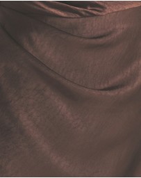 Six Stories - One Shoulder Drape Detail Satin Bridesmaid Dress