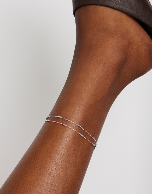 Najo - Halcyon Silver Anklet