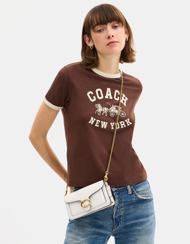 Coach - Polished Pebbled Leather Tabby Chain Crossbody Bag 19