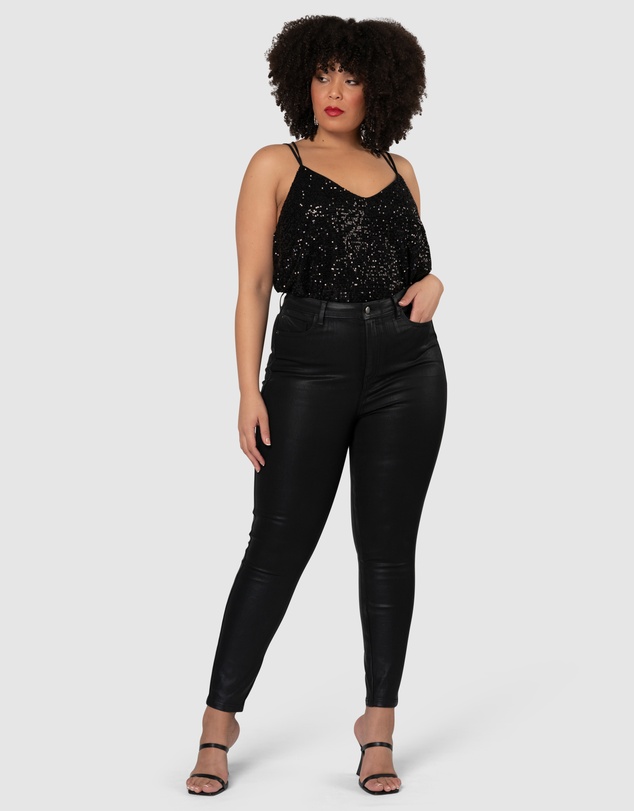 Pink Dusk by Curve Project - Luxe Stretch Coated Jean