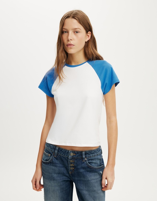 Cotton On - 90S Baby Raglan Tee