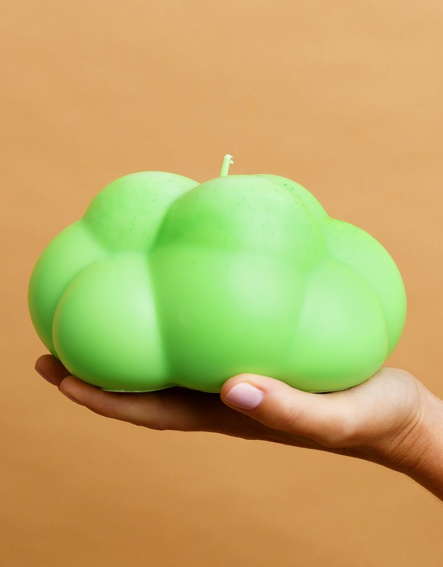 XRJ Celebrations - Blobbies Cumulus Neon Green Candle
