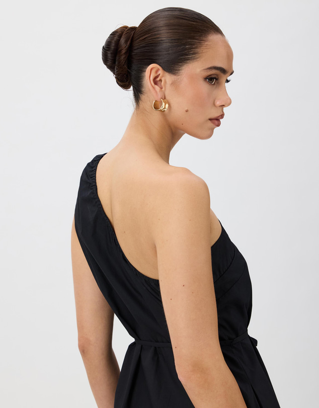 Tussah - Fleur One Shoulder Tie Detail Midi Dress