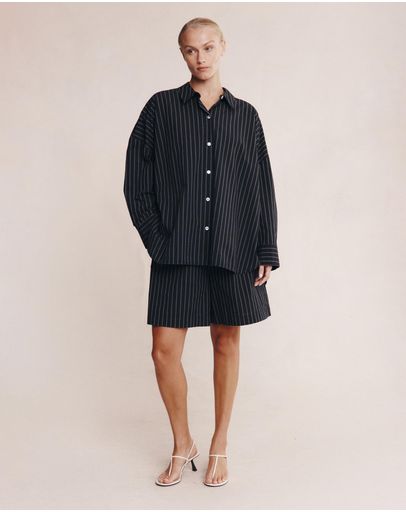 Black Pinstripe