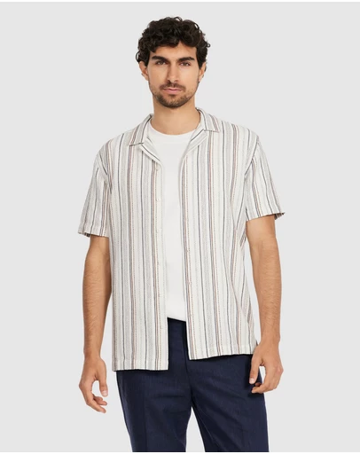 Tarocash - Crete Stripe Texture Shirt