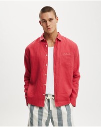 Cotton On - Relaxed Linen Long Sleeve Shirt