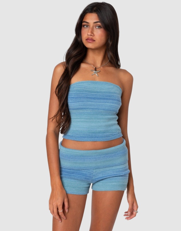 EDIKTED - Daytona Gradient Knit Tube Top