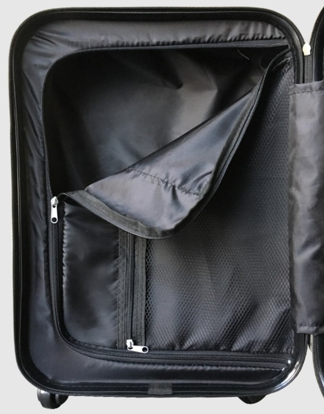 JETT BLACK - Check Black Carry On Small Suitcase