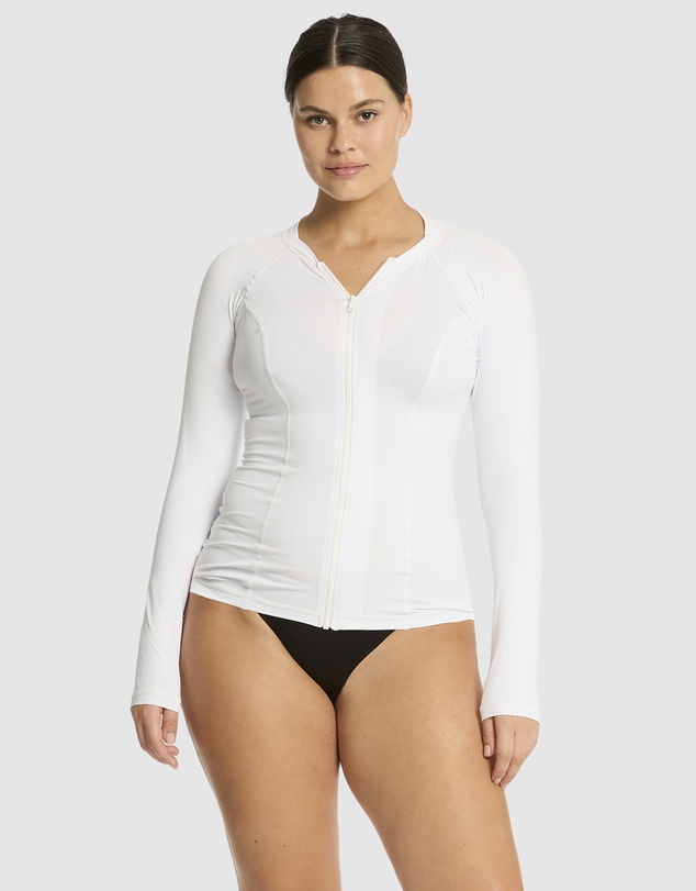 Sea Level Australia - Essentials Long Sleeve Rash Vest - Full Zipper