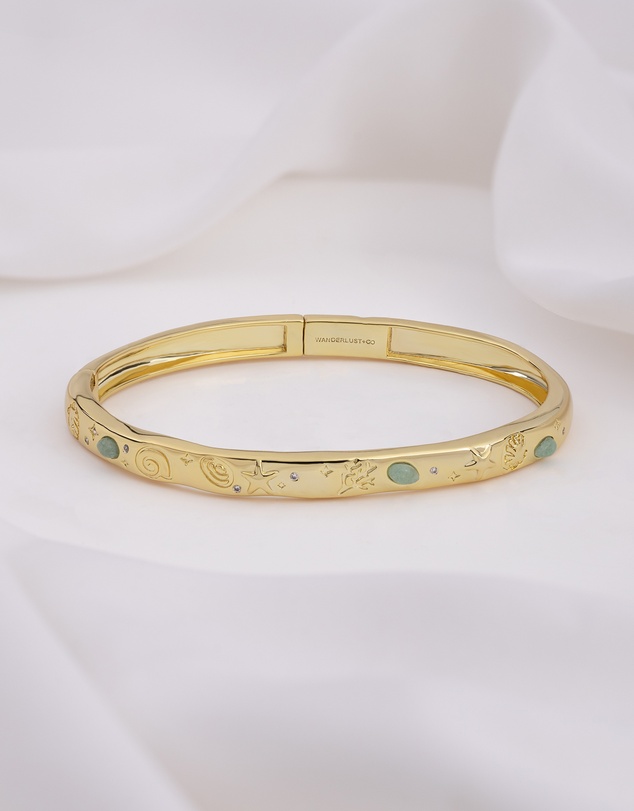 Wanderlust + Co - Keepsakes Aventurine Bangle