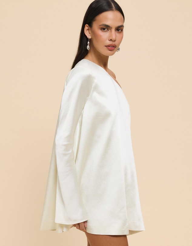 CHANCERY - Zara Long Sleeve Asymmetric Mini Dress