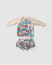 WITH LOVE FOR KIDS - Swim Long Sleeve Rashie Set - Babies - Kids
