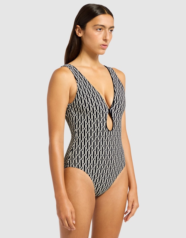 JETS - Spring Geo Plunge One Piece