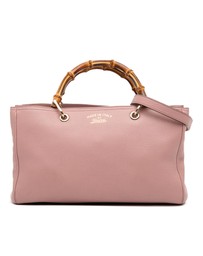 Pre-Loved by Azura Reborn - Pre-Loved Medium Calfskin Bamboo Shopper Satchel