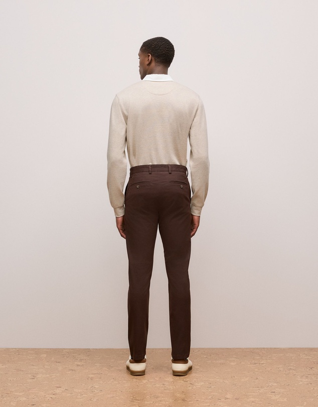 Trenery - Slim Fit Chino in Coffee Bean
