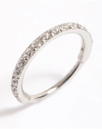 Lovisa - Surgical Steel Diamante Clicker Ring 8mm