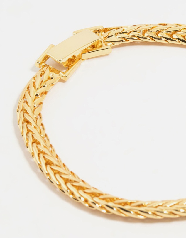 Lovisa - Gold Flat Wide Curb Chain Bracelet