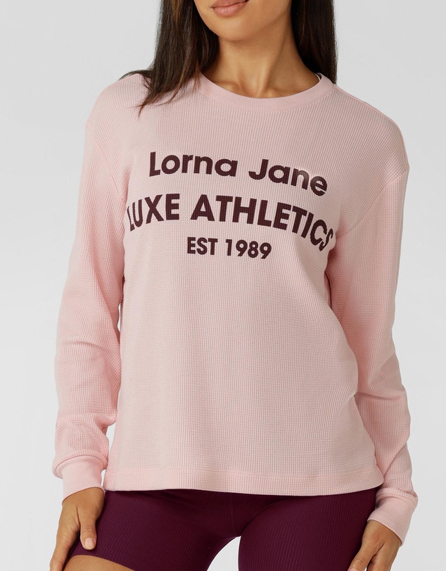 Lorna Jane - Off Duty Waffle Long Sleeve T-Shirt