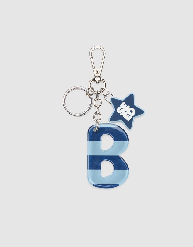 Seed Heritage - BLUE STRIPE INITIAL KEYRING