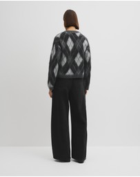 Country Road - Argyle Crew Neck Knit
