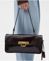 Oroton - Finn Crackle Broguing Large Day Bag