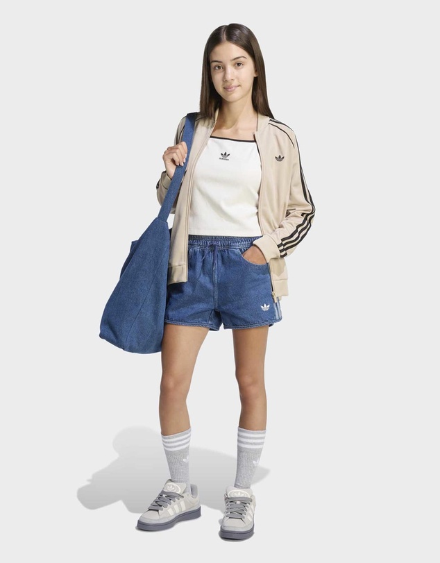 adidas Originals - Denim Sprinter Shorts - Kids-Teens