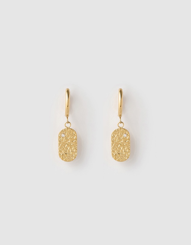 Arms Of Eve - Mendoza Gold Huggie Earrings