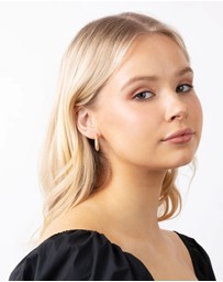 Lovisa - Sterling Silver Flat Edge Hoop