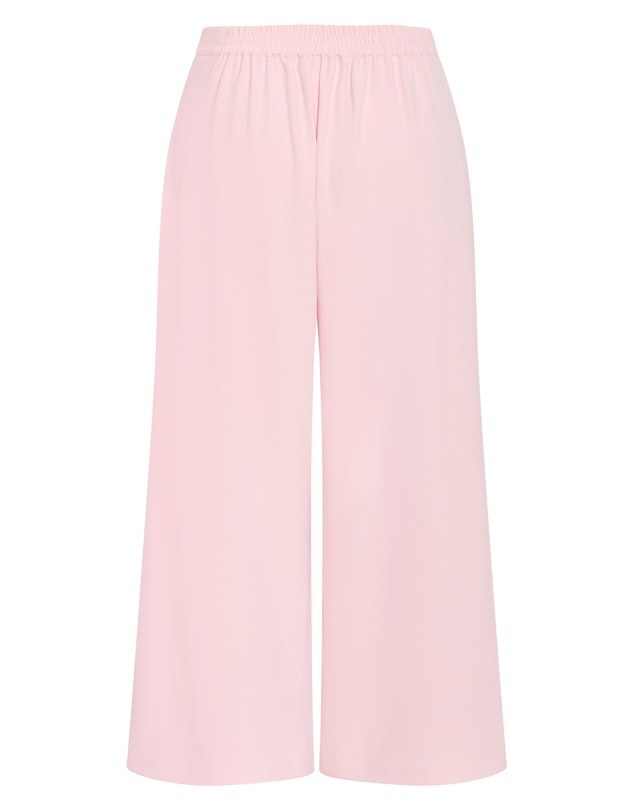 City Chic - Plus size Abbie Gold Hardware Wide Leg Pant - heavenly pink