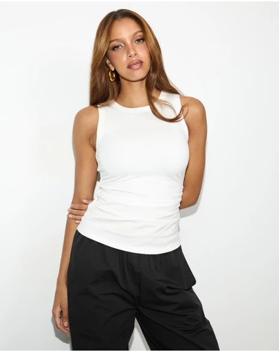 Dazie - Driftwood Cropped Tank Top