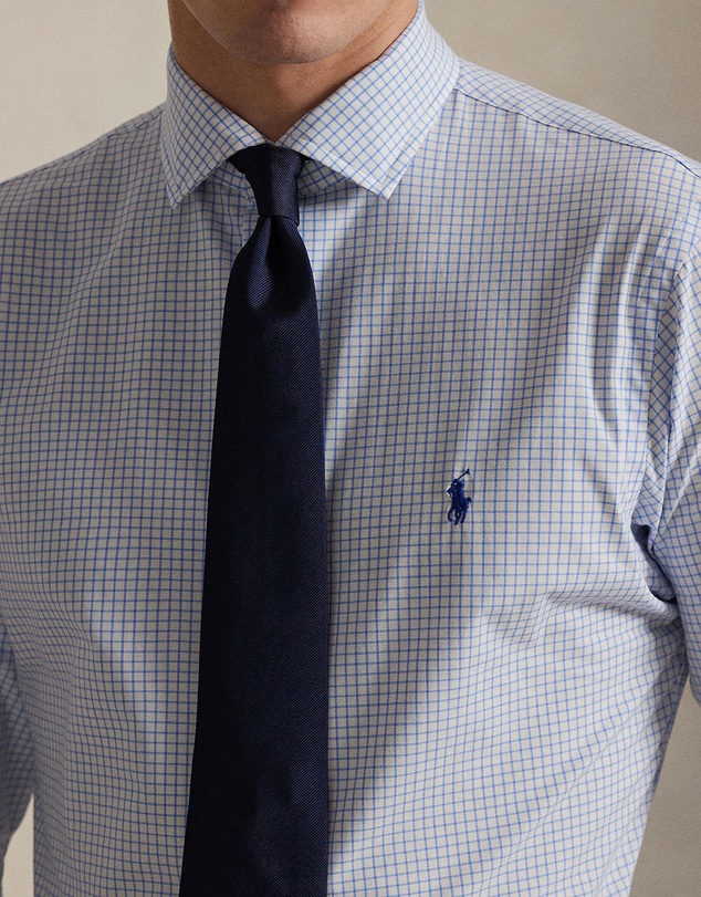 Polo Ralph Lauren - Custom Fit Plaid Stretch Poplin Shirt - ICONIC EXCLUSIVE