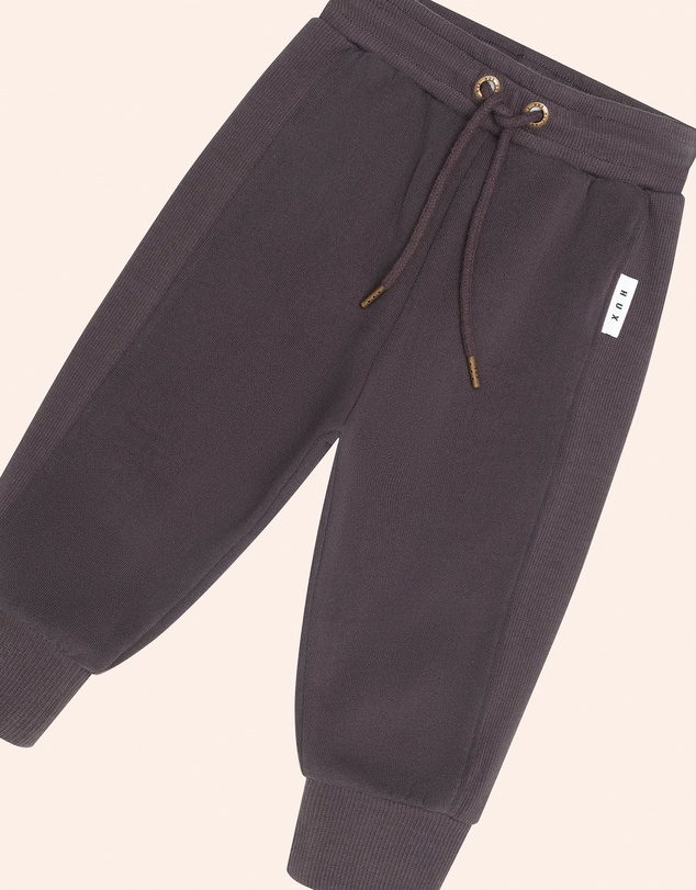 Huxbaby - Soft Black Moto Trackpants