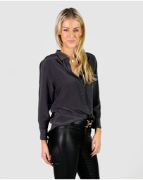 The Fable - Stormy Night Silk Shirt