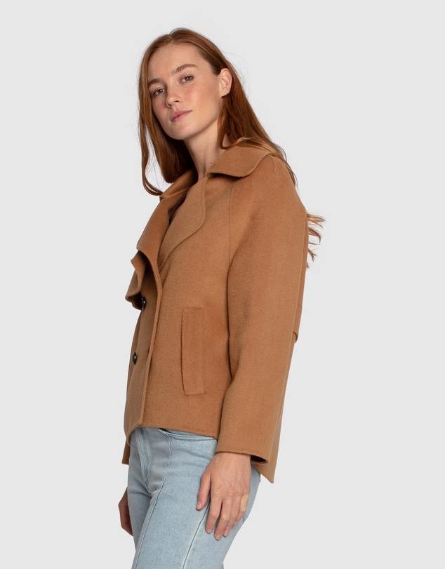 Belle & Bloom - I'm Yours Wool Blend Peacoat