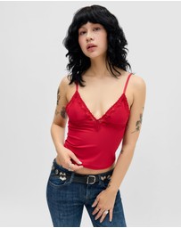 BDG By Urban Outfitters - BDG Adore Lace Trim Cami