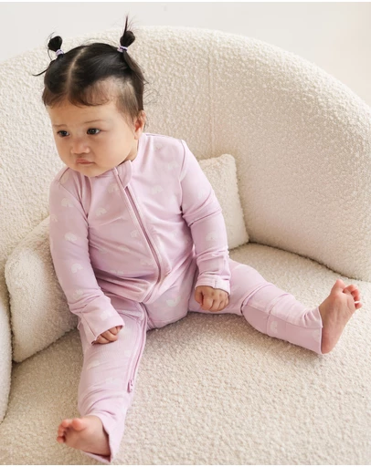 Kynd Baby - Day or Night Onesie in Lilac Rainbow