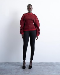 TOPSHOP - Cocoon Plated Ribbed Jumper