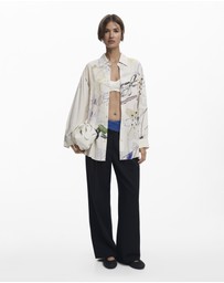 Desigual - Fluid collage shirt