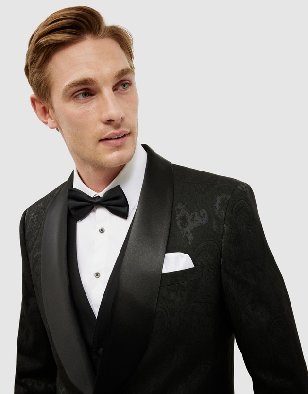 Politix - Paisley Black Tie Tuxedo