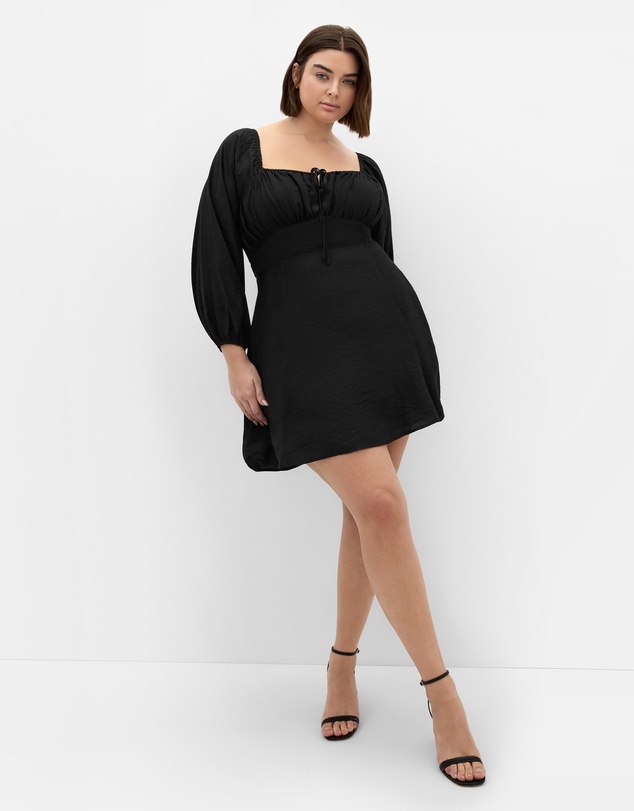 City Chic - Abbie Long Sleeve Mini Dress