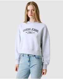 GUESS Jeans - GUESS JEANS Cropped Crew Sweater